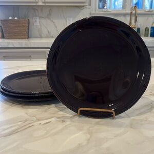 Vietri Melanzana (dark eggplant) Dinner Plates (10-7/8”)
